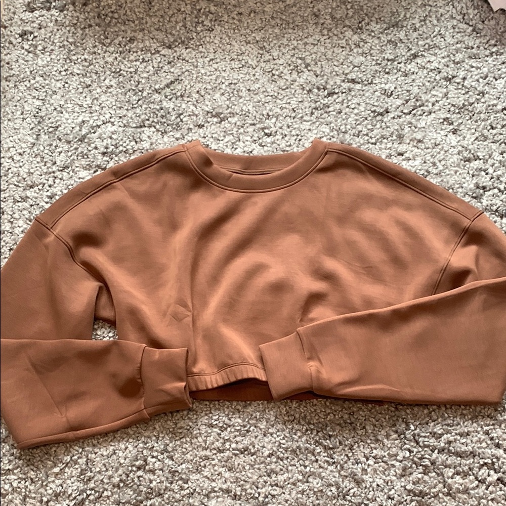 Buffbunny Luxe Long Sleeve Crop - Cocoa